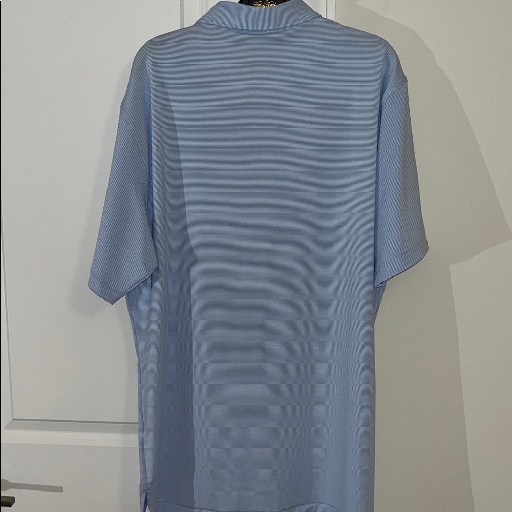 New Peter Millar Summer Comfort Crown Sport Carolina Blue Golf Polo Shirt L NWT - Picture 5 of 5